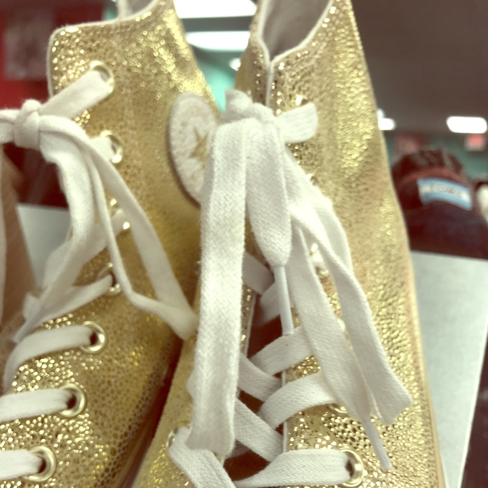 Converse All Star Unique/rare gold glitter size 9m